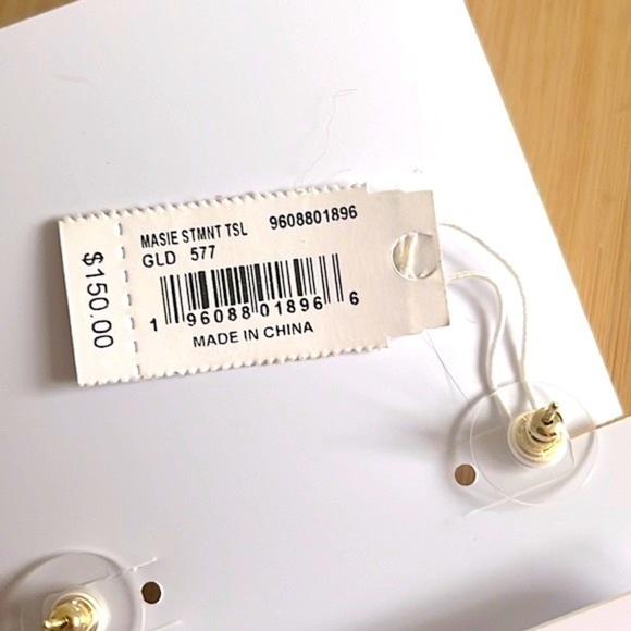 Brand New Kendra Scott Masie Tassel Statement Earrings 14k Gold Plated White - Picture 3 of 13